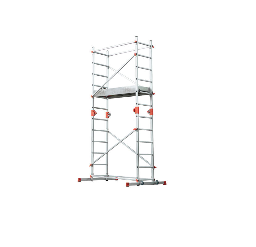 3.32M Lightweight Folding Scaffold Tower 2x6 For Outdoor  Industrial Work